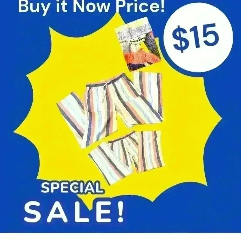 *CLEARANCE ITEM - ADDITIONAL DISCOUNT NOT AVAILABLE* Indigo Rein Stripe Pants